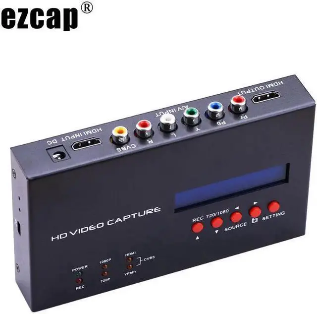 Main image of JAENFONG Ezcap283S YPbPr AV Video Record Box Scheduled Recording 1080P HDMI Capture Card for XBOX PS3 PS4 Switch PC Game Video Capture