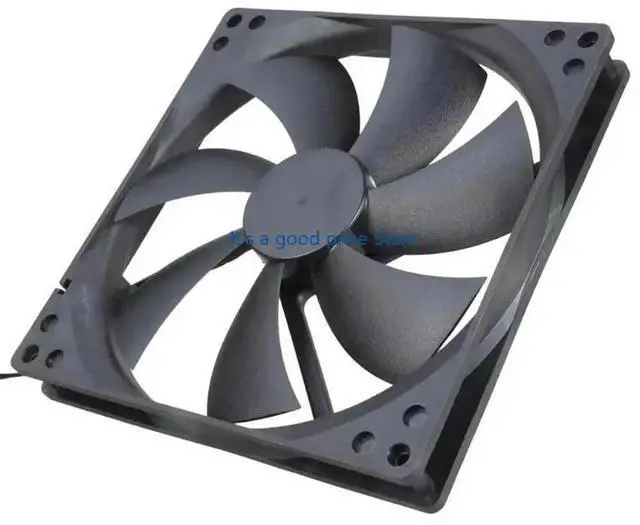 Alt view image 7 of 7 - 180mm Double Ball Bearing 12V Cooling Fan 5.5x2.1mm High Airflows Adjustment For PC Case Server Cabinet Ventilation Fan