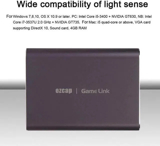 Alt view image 6 of 6 - JAENFONG Ezcap 311P 4K USB HD Video Capture Card 1080P 60Fps Live Streaming HDMI-Compatible USB 3.0 Game Capture Live Streaming Recording