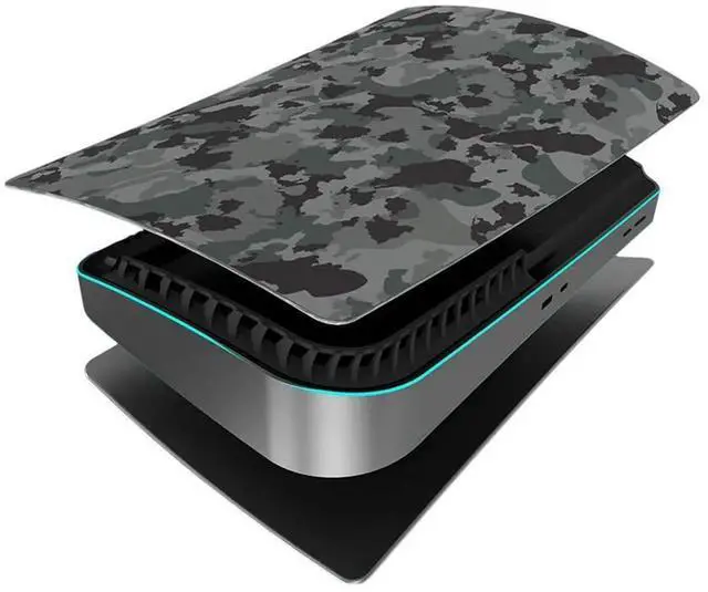 Main image of Camouflage Replacement Plate Dustproof Game Console Cover Anti-fingerprints Frosted Surface for PS5 Game Console Version