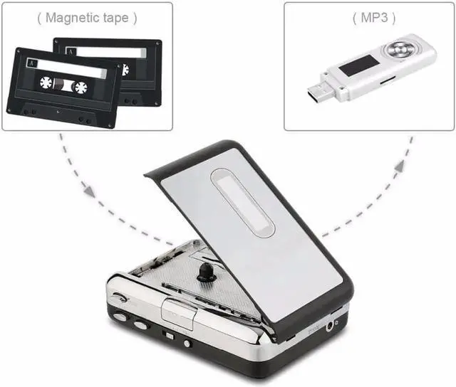 Alt view image 5 of 6 - JAENFONG cassette capture card convert cassette in MP3 converter usb walkman player USB Flash Disk directly