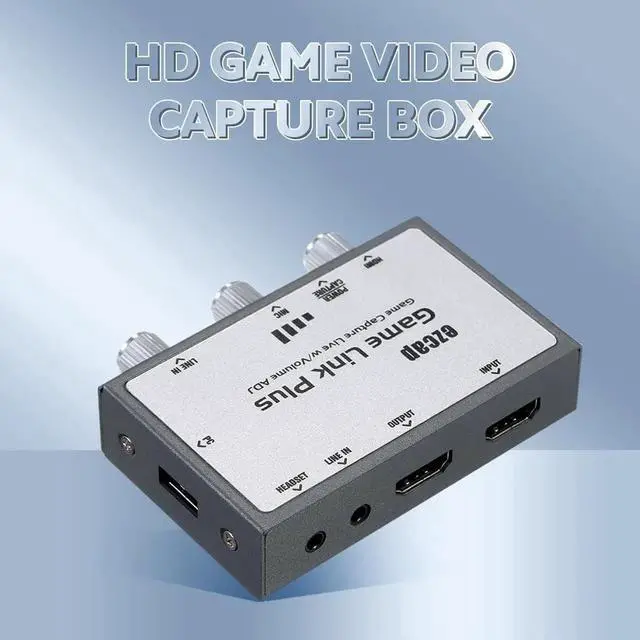 Alt view image 5 of 6 - JAENFONG Game Link Plus Game Video Capture Box 1080P Capture Card Maximum Support 2160P HD Video Input/Output w/ Volume Adjustment Knobs