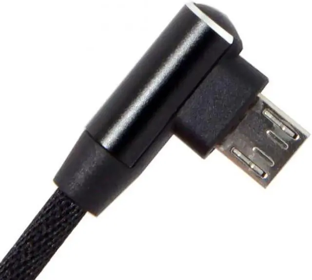 Alt view image 4 of 7 - JAENFONG USB 5Pin to Left Right Angled 90 Degree USB 2.0 Data Cable with Sleeve for TabletPhone 15cm