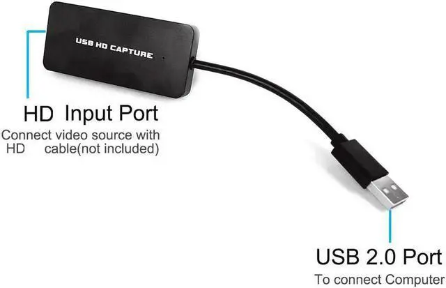 Alt view image 2 of 6 - JAENFONG Ezcap 311 USB 2.0 Video Capture Card 1080P 60fps Video Recording Adapter HDMI-compatible For PS3 PS4 Twitch OBS Live Streaming