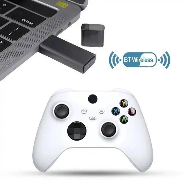 Alt view image 4 of 4 - Wireless Adapter Works with PC 10 Bluetooth-Compatible Adapter Adapter Dongle for XBOX One Xbox Series X/S Controller