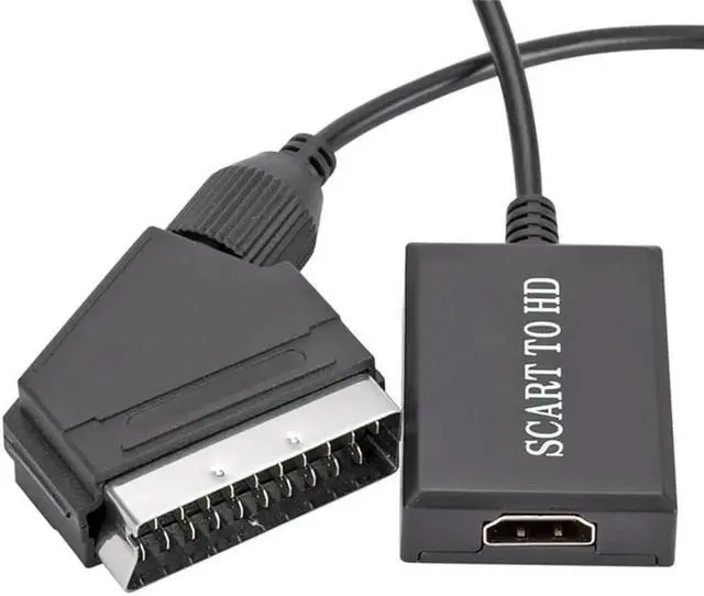 Alt view image 3 of 6 - JAENFONG 1080P SCART to HD Audio and Video Cable Box Adapter HD 1080P Video Conversion