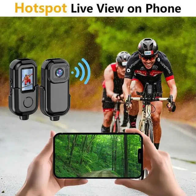 Alt view image 3 of 4 - HD 1080P Video Recording Pocket Camera Mini Camera Circle Recording Back Clip Sport DV 140 Degree Wide Angle Law Enforcement VCR