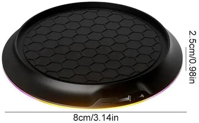 Alt view image 6 of 7 - Cooling Station Dock for Xbox Series X Console Anti-Slip Docking RGB with USB 2.0 Port Holder Dock Base Game Accessories