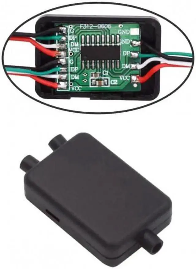 Alt view image 5 of 7 - JAENFONG PCBA for USB2.0 Ports HUB USB 1 to 2 Splitter with SR Cover for DIY OEM Parts3.0mm Cable