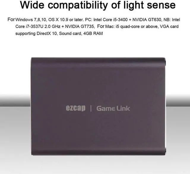 Alt view image 6 of 6 - JAENFONG ezcap311P HDMI compatible USB3.0 Video Capture 4K For PS3 Xbox Switch pc Mobile phone Game Capture Live Streaming Box Line in