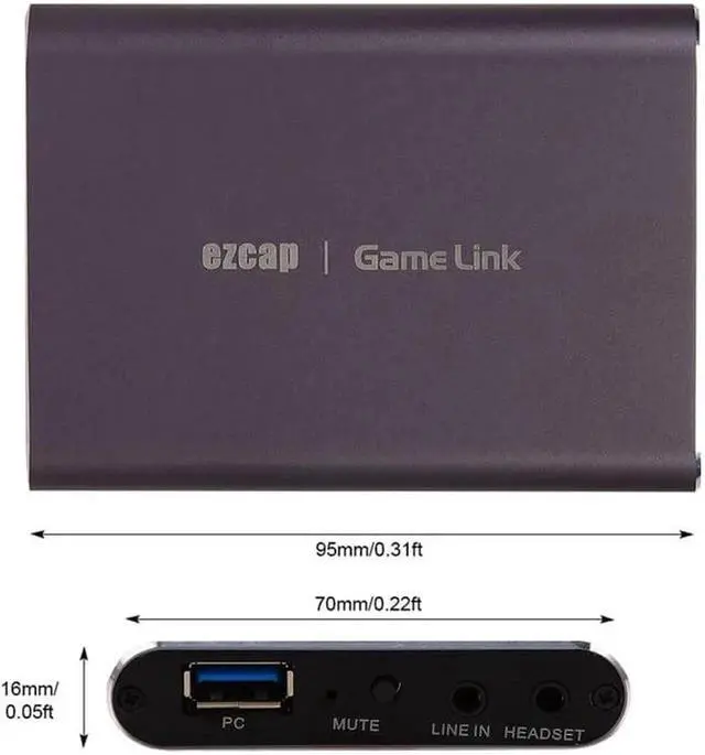Alt view image 2 of 6 - JAENFONG ezcap311P HDMI compatible USB3.0 Video Capture 4K For PS3 Xbox Switch pc Mobile phone Game Capture Live Streaming Box Line in