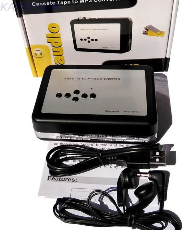 Alt view image 2 of 4 - JAENFONG Audio Capture Walkman MP3 Music Player, CD,Old Cassette Tape to MP3 Converter Recorder to USB Flash Disk