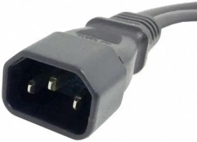 Alt view image 6 of 7 - JAENFONG Single C14 to Dual C13 5-13R Short Power Y Type Splitter Adapter Cable Cord