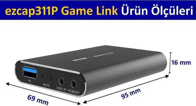 Alt view image 2 of 6 - JAENFONG Ezcap311P Game Link USB 3.0 1080P 60 Hz HDMI Video Capture Card