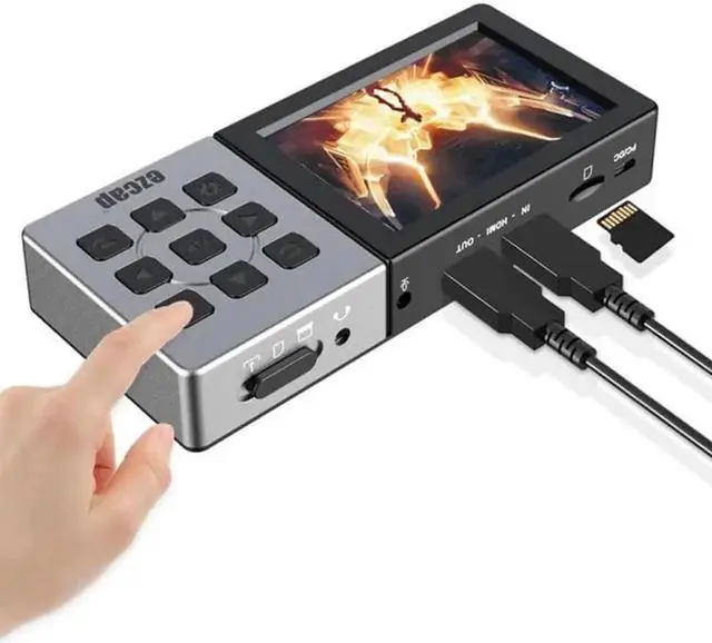 Alt view image 2 of 6 - JAENFONG Ezcap 273 HD Video Recorder Box Portable Game Capture Box with 3.5 Inch LCD Screen 1080P 60fps Game Capture Device