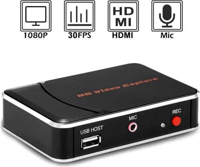Alt view image 6 of 6 - JAENFONG EZCAP 1080P 30fps HD Video Capture Card Game Capture With Microphone In for Blue Ray/Set-top box/Computer/Game box