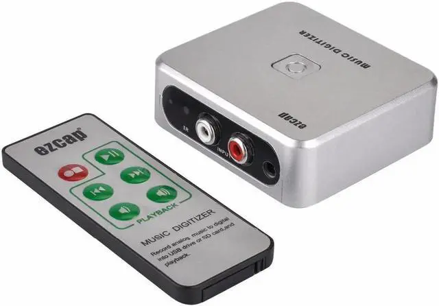 Main image of JAENFONG EZCAP 241 Music Digitizer Audio Capture Recorder Box Convert old analog music to MP3 Support USB drive or For SD card
