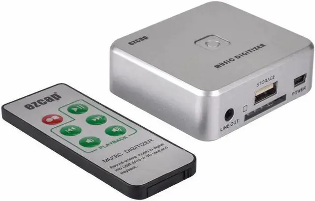 Alt view image 2 of 6 - JAENFONG EZCAP 241 Music Digitizer Audio Capture Recorder Box Convert old analog music to MP3 Support USB drive or For SD card