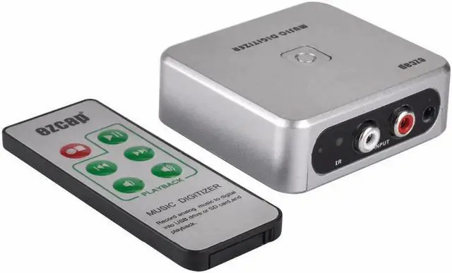 Alt view image 3 of 6 - JAENFONG EZCAP 241 Music Digitizer Audio Capture Recorder Box Convert old analog music to MP3 Support USB drive or For SD card