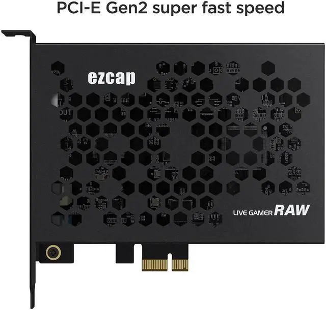 Alt view image 4 of 5 - JAENFONG PCIe 4K Video Capture Card 4K60Hz HDR Input & Loop Out Max 4K30Hz Capture Sync Output Audio & Video PCIe Gen2 X1 Plug N Play