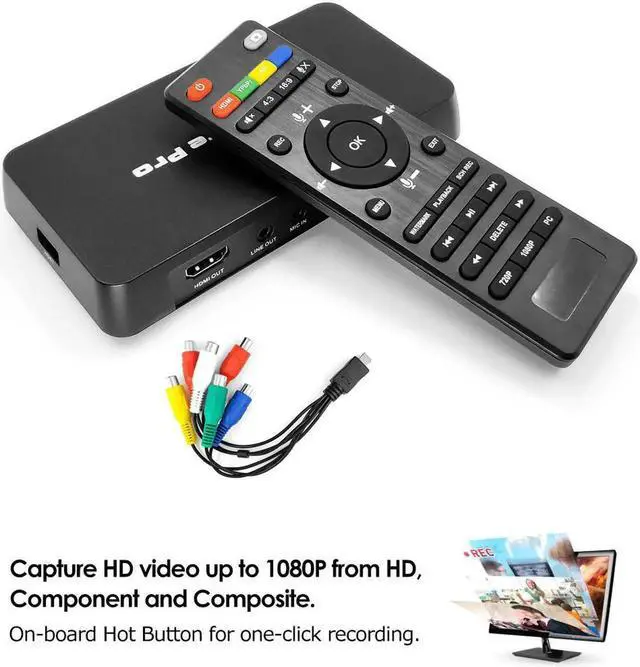 Alt view image 6 of 6 - JAENFONG EZCAP 295 Video Capture Card 1080P HD Video Recorder For Xbox PS3 PS4 USB 2.0 Playback Online Video Live Streaming