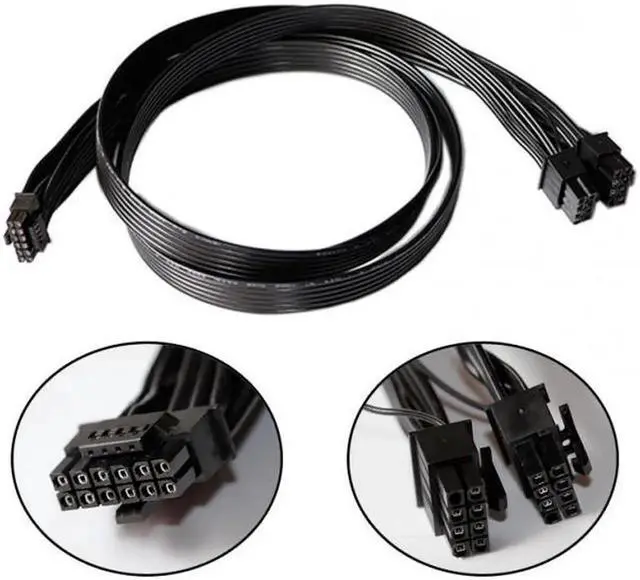 Alt view image 3 of 6 - JAENFONG 2VHPWR ATX3.0 PCI-E 5.0 Power Modular Cable to Dual ATX 8Pin for 3080 3090TI PSU 16Pin 12+4P Graphics Card