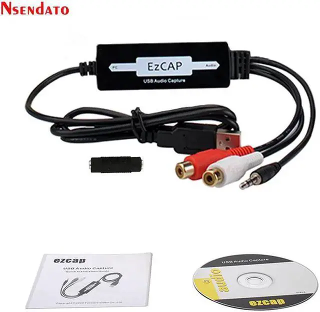 Main image of JAENFONG EZCAP USB Audio Capture plate Card Convert CD Tape old Analog Music Cassette to MP3 Record Audio Card to Digital For Mac/Window8
