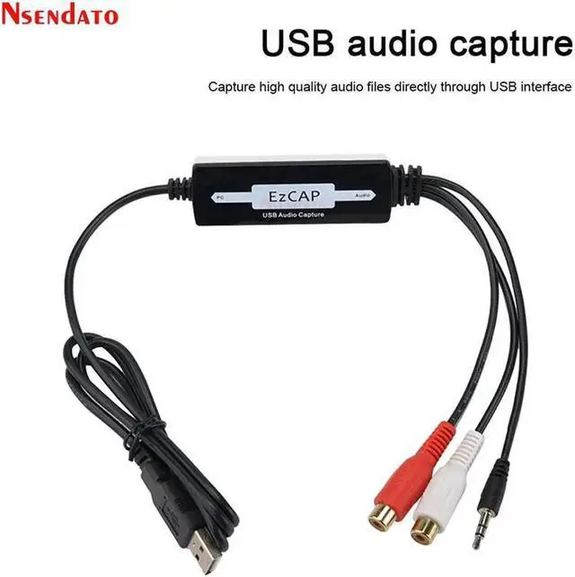 Alt view image 6 of 6 - JAENFONG EZCAP USB Audio Capture plate Card Convert CD Tape old Analog Music Cassette to MP3 Record Audio Card to Digital For Mac/Window8