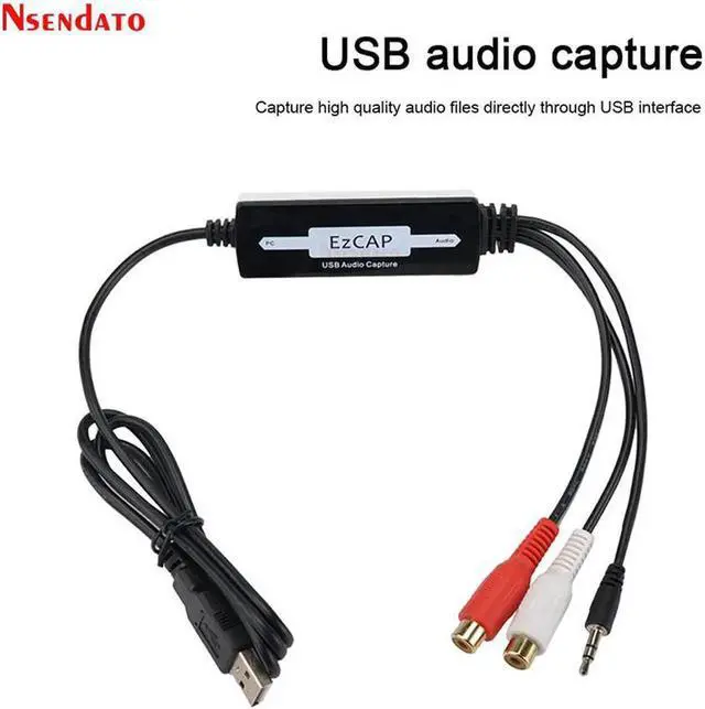 Alt view image 4 of 6 - JAENFONG EZCAP USB Audio Capture Card Convert CD Tape old Analog Music to MP3 Recorder Analog Audio Card to Digital for Mac & Windows 8/7