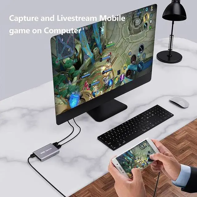 Alt view image 3 of 6 - JAENFONG Ezcap311P USB HD Video Capture Card 1080P 60fps USB 3.0 Game Capture Live Streaming Recording Line input Headset Output