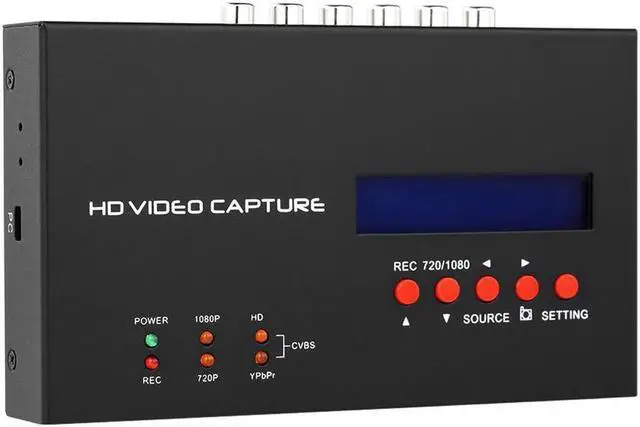 Alt view image 5 of 6 - JAENFONG Ezcap283S YPbPr Recorder Box With Scheduled Recording 1080P HDMI-compatible Game Capture for XBOX One/360 PS3 HD Video Capture