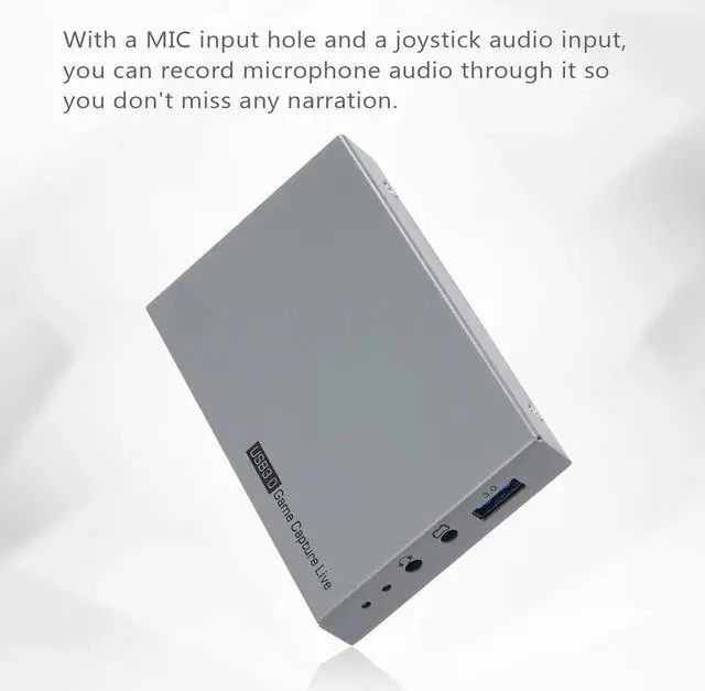 Alt view image 4 of 6 - JAENFONG ezcap269 USB 3.0 1080P HD Video Game Capture Box for Live Video Support 4K Video Input and Output MIC Input Gamepad Audio Input