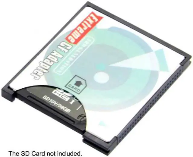 Alt view image 6 of 7 - JAENFONG Camera SD SDHC SDXC to High-Speed Extreme Compact Flash CF Type I Memory Card Adapter