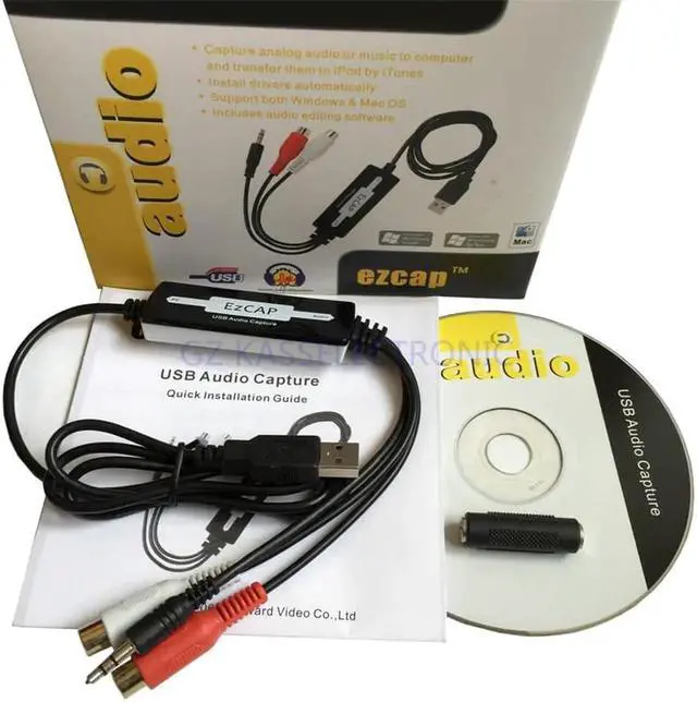 Alt view image 4 of 6 - JAENFONG Portable usb audio capture convert anlog audio to MP3 portable player work for Windows7 8 10