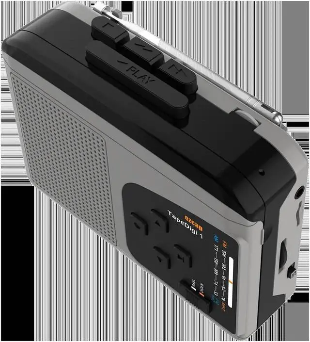 Alt view image 4 of 6 - JAENFONG Ezcap Original Tape Walkman Cassette Player AM/FM Radio Record,Cassette To MP3 Converter To Micro SD Card Audio Capture Card Box