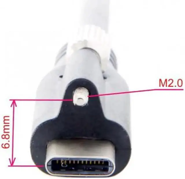 Alt view image 4 of 7 - JAENFONG USB 3.1 Type-C Single Screw Locking to USB3.0 Data Cable Mount Type for Industrial Camera RecorderLaptop PCDisk