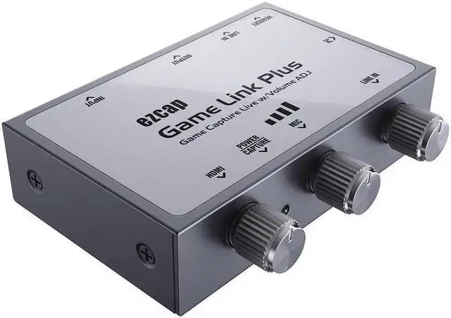 Alt view image 6 of 6 - JAENFONG Ezcap312 HDMI Loop Capture Card USB 2.0 Audio Video Recording Box for XBox PS3 PS4 Switch PC Game Live Streaming Line In Mic IN