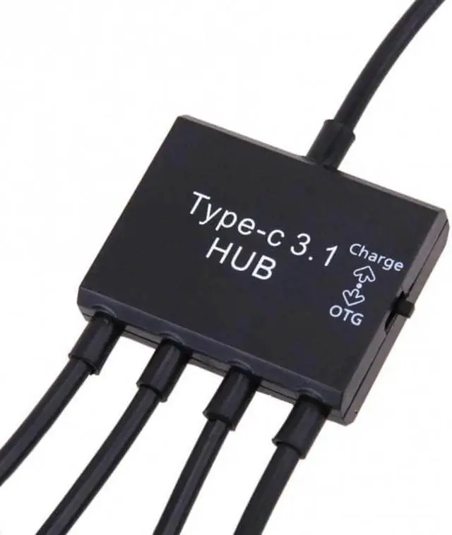 Alt view image 2 of 7 - JAENFONG USB Host OTG 3 Port Hub Adapter Cable with Power for Galaxy S5 i9600 Note3 N9000 Cell PhoneTablet