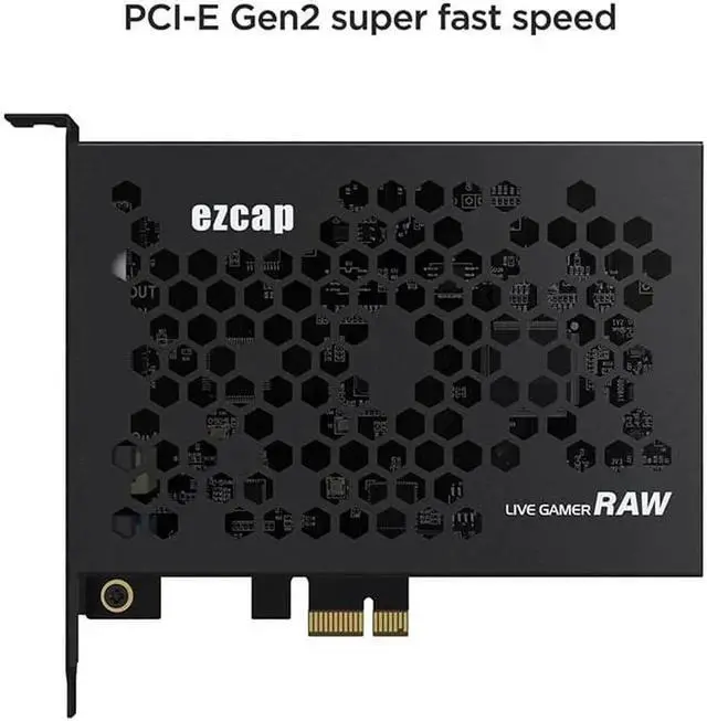 Alt view image 3 of 6 - JAENFONG 4K 30hz Full HD 1080p 60fps 120fps PCIe Video Capture Card PCI Express Game Record Box HDMI Loop Audio Line In PC Live Streaming