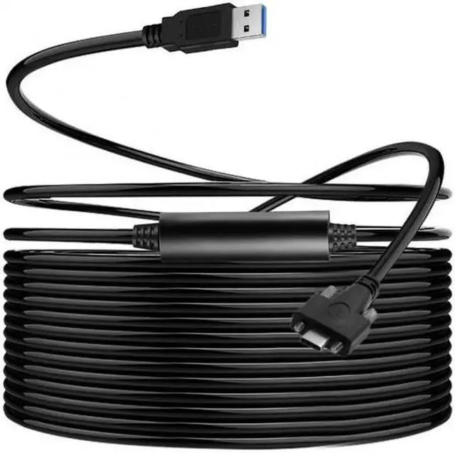 Alt view image 7 of 7 - JAENFONG USB 3.1 Type-C Dual Screws Locking to Standard USB3.0 Data Cable Mount Type for Camera Recorder