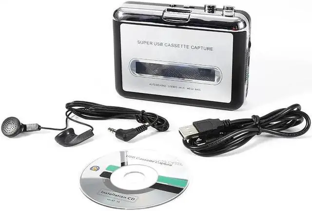 Alt view image 3 of 6 - JAENFONG Cassette Capture Radio Player Cassette Tape to MP3 Converter Capture Audio Music Player Tape Cassette Recorder Via USB