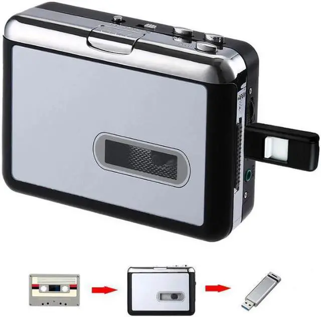Main image of JAENFONG USB Cassette Tape Music Audio Player to MP3 Converter Tapes Cassette Player Recorder Save MP3 File to USB Flash/USB