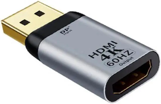 Main image of JAENFONG DisplayPort DP Source to HDMI Sink Displays 4K@60hz Ultra HD Converter Adapter for Laptop HDTV
