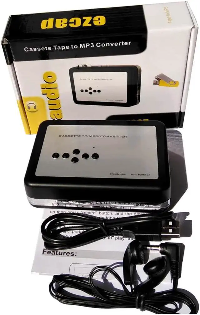 Alt view image 5 of 6 - JAENFONG Tape recorder,digitizing audio cassettes, convert analog cassette tape to mp3 in USB Driver directly no PC required