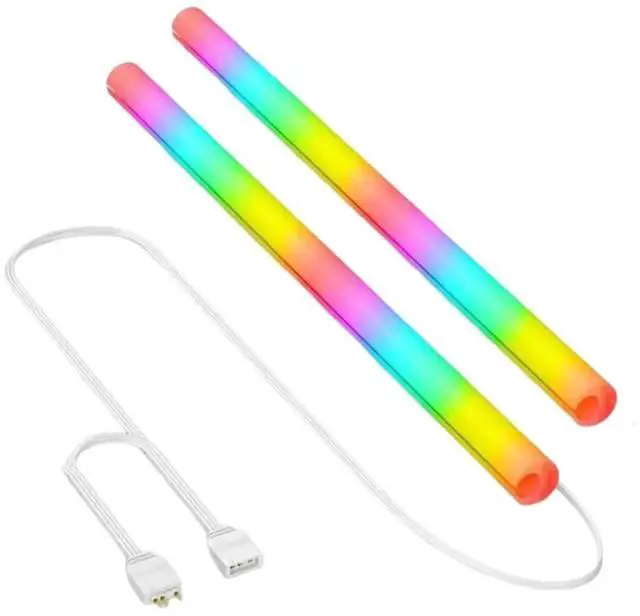 Alt view image 2 of 4 - 2PCS Soft Tube ARGB Vest Silicone 5V 3Pin ARGB Water Cooling Hose Tube Aura Sync Water Cooling Raditor Tube PC Case Decorative