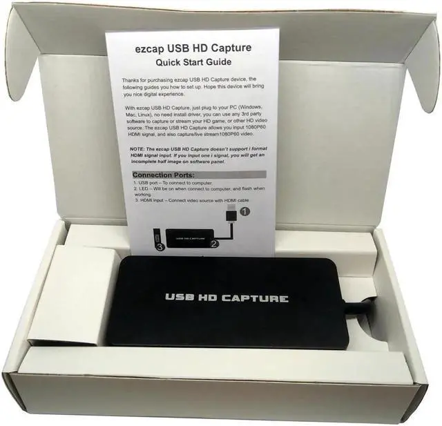 Alt view image 4 of 6 - JAENFONG EzCAP311L HDMI compatible to UVC USB2.0 Video capture card for Windows mac linux for PC Gaming, Streaming, Teaching, Conference