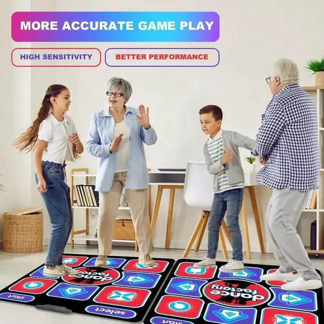 Alt view image 3 of 4 - Dance Mat Non-Slip Electronic Dance Pad Family Music Game Mat Dancing Pad for Kids and Adults for Exercise & Games for PC TV