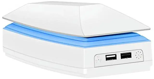 Alt view image 3 of 7 - Top Cooling Fan for PS 5 Pro Game Host Radiator with RGB Light & USB Ports Dust-proof for 5 Pro Disc/Edition