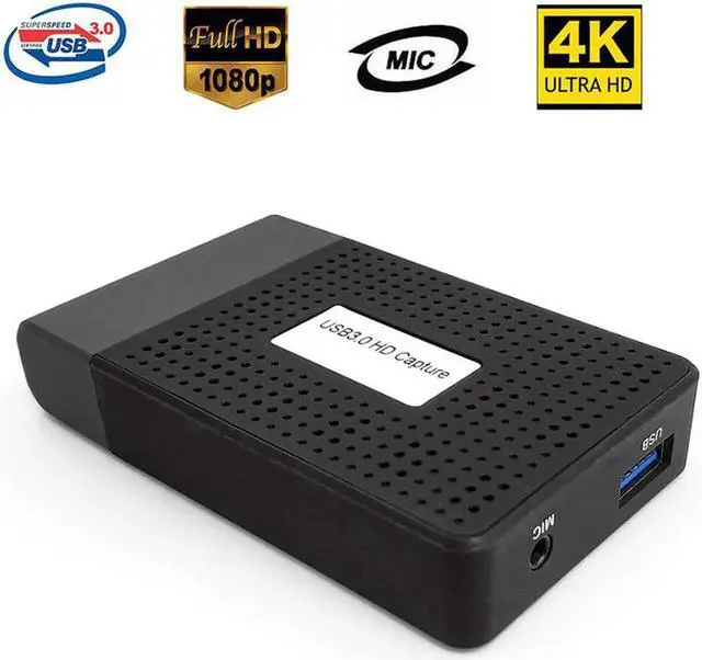 Alt view image 4 of 6 - JAENFONG Ezcap321A USB 3.0 HD Game Capture Card Live Streaming Box 4K 30hz 1080P 120fps 60fps Video Recording TV Loop Mic Input