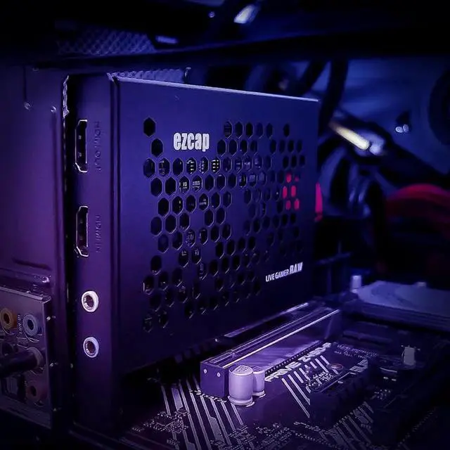 Alt view image 4 of 6 - JAENFONG Ezcap 4K@30fps 1080p@120fps Live Streaming HDMI PCI-E for PS4,PS5,XBOX Camcorder Camera Game Record Video Capture Card Line In